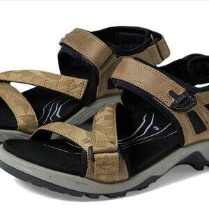 ECCO Yucatan Coast Hiking Sandals Nutmeg/Brown EU 46 US 12-12.5 Nubuck Leather